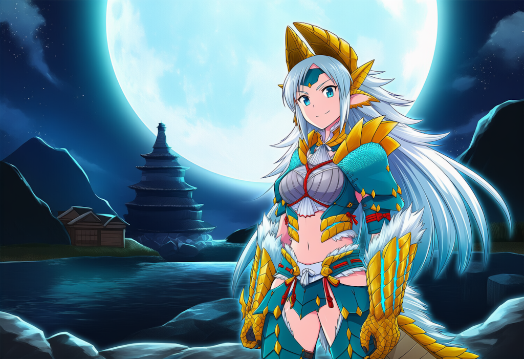 V4,5　モンスターハンター　擬人化　ジンオウガ