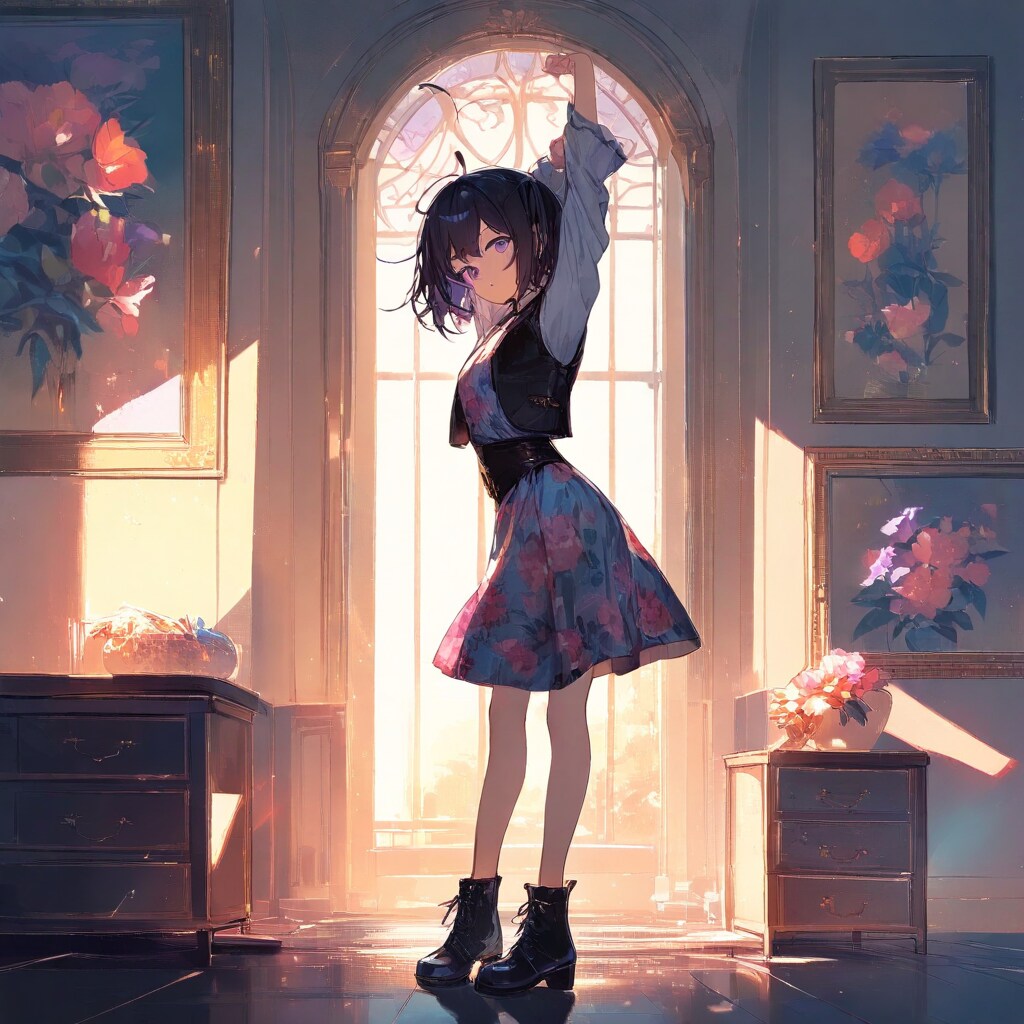 黒髪サイドアップちゃん