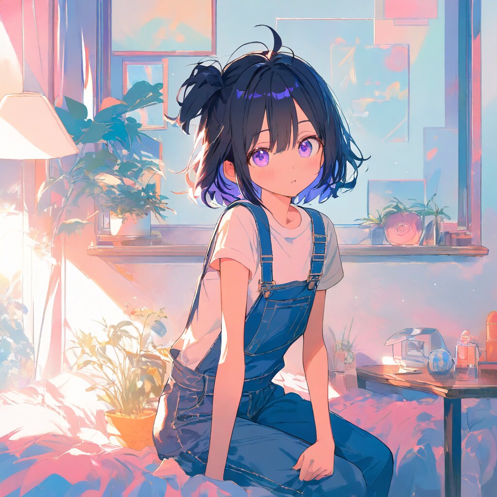 黒髪サイドアップちゃん