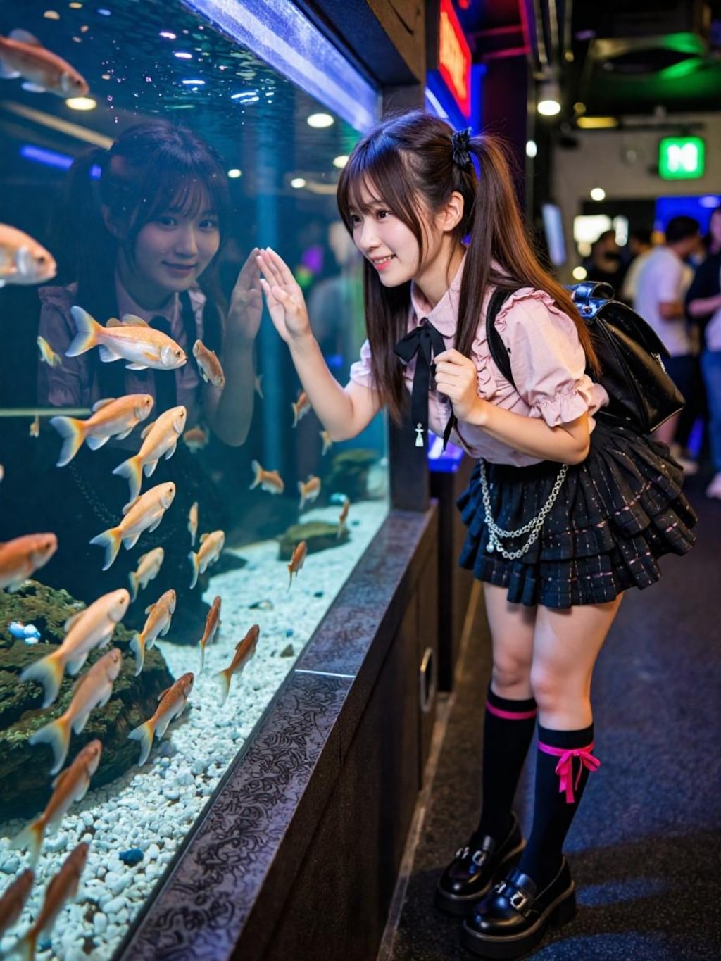地雷系彼女と水族館