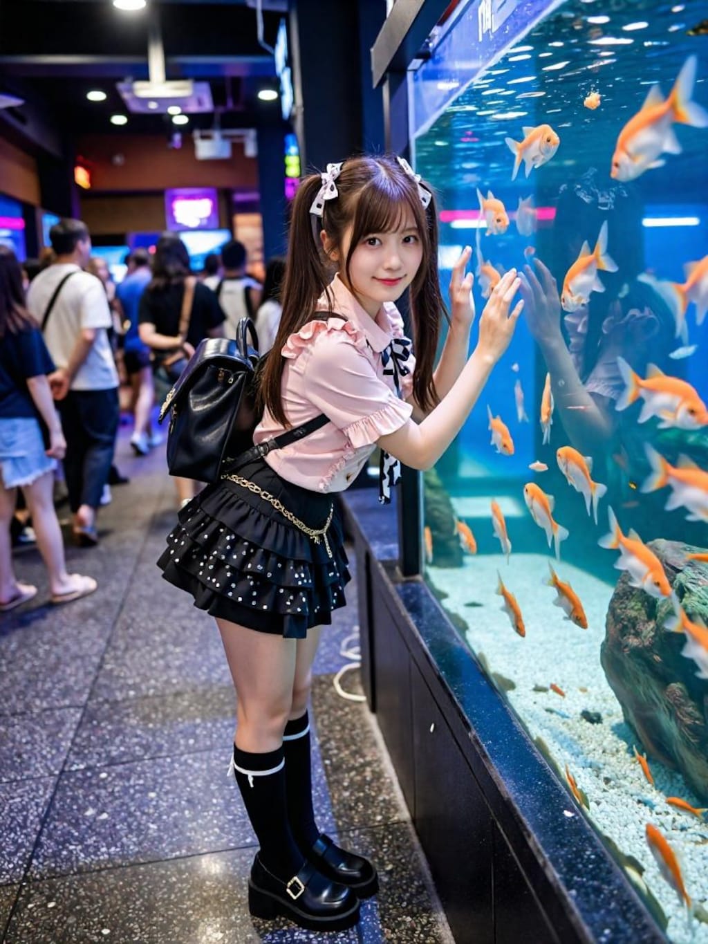 地雷系彼女と水族館