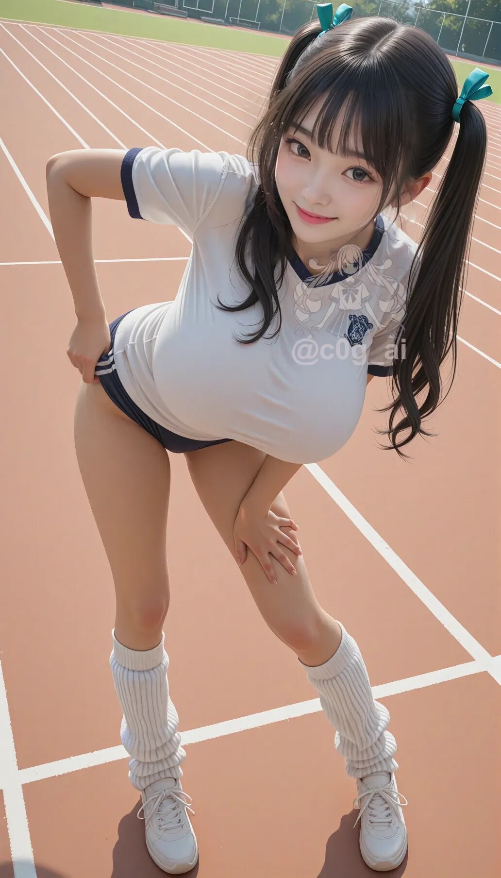 ブルマ+ルーズソックスで撮られた爆乳J系優希