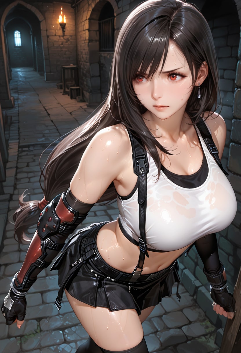 迷い込んだ先で触手プレイ　ティファ