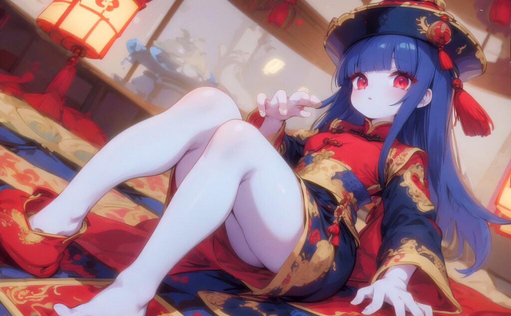 【LoRA配布】青肌キョンシー