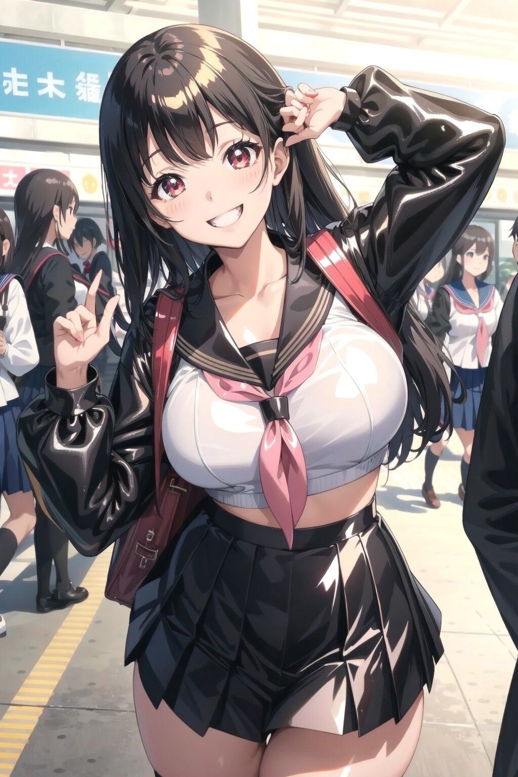 エナメルセーラーガール