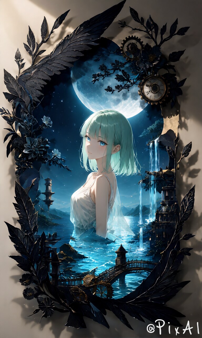 Crescent Relic in the Dark Frame | の人気AIイラスト・グラビア