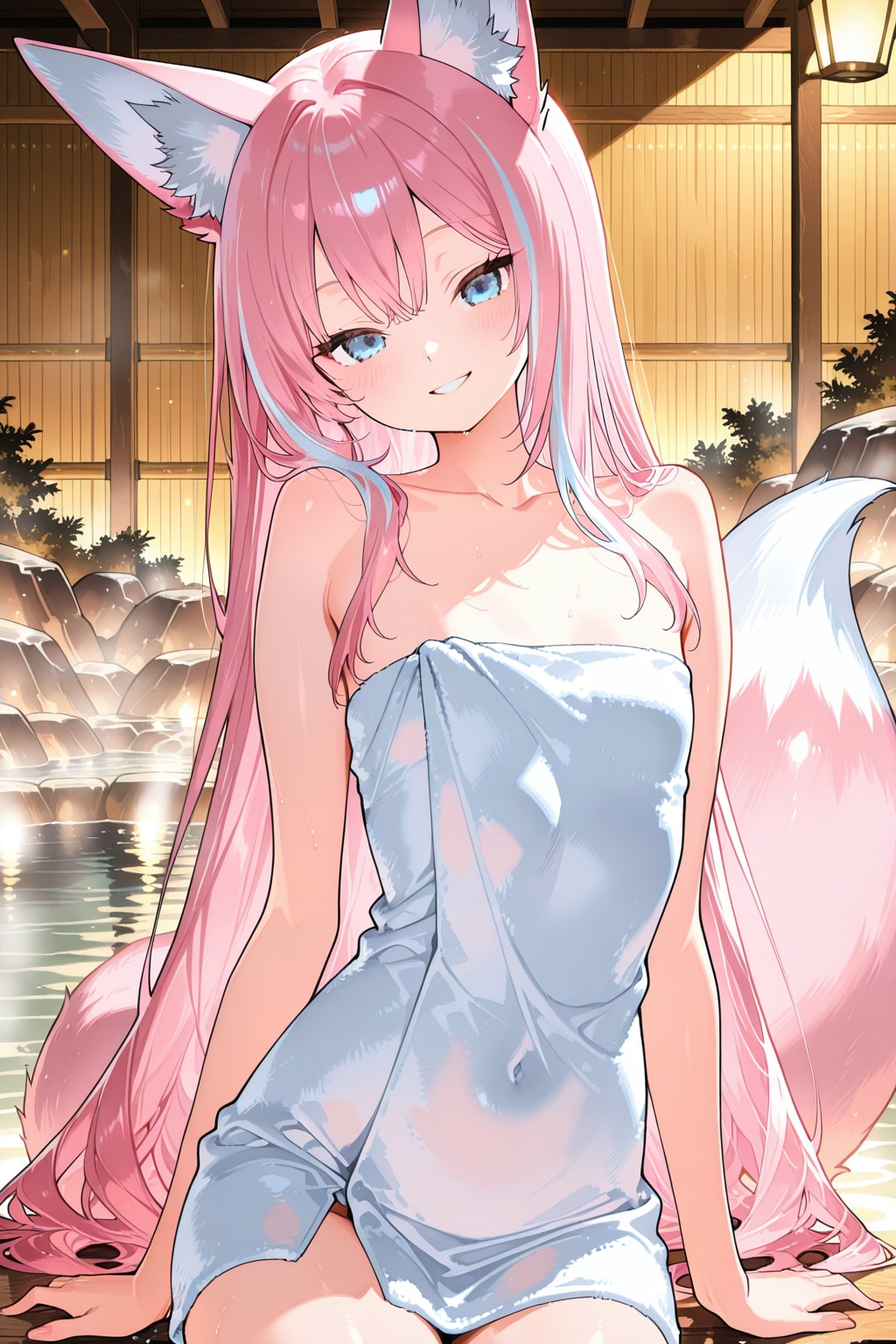 桜火様と温泉♪