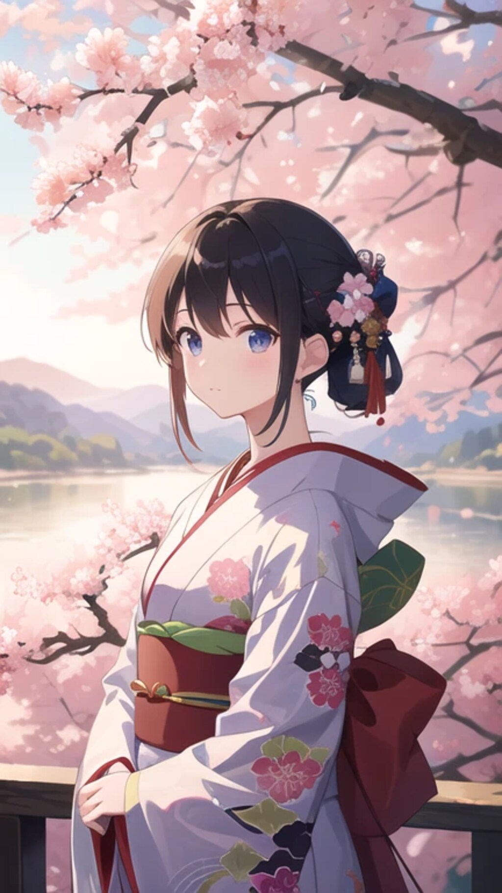 着物姿でお花見🌸