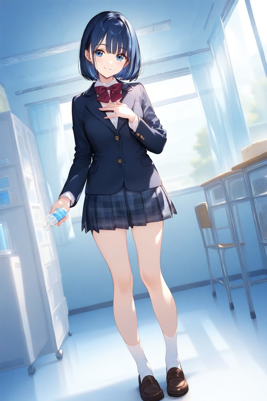 風邪薬を渡すWAVEちゃん