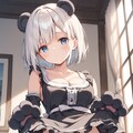 白髪クマっ子ちゃん 8枚目