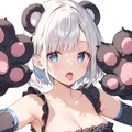 白髪クマっ子ちゃん 3枚目
