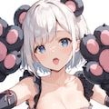 白髪クマっ子ちゃん 2枚目