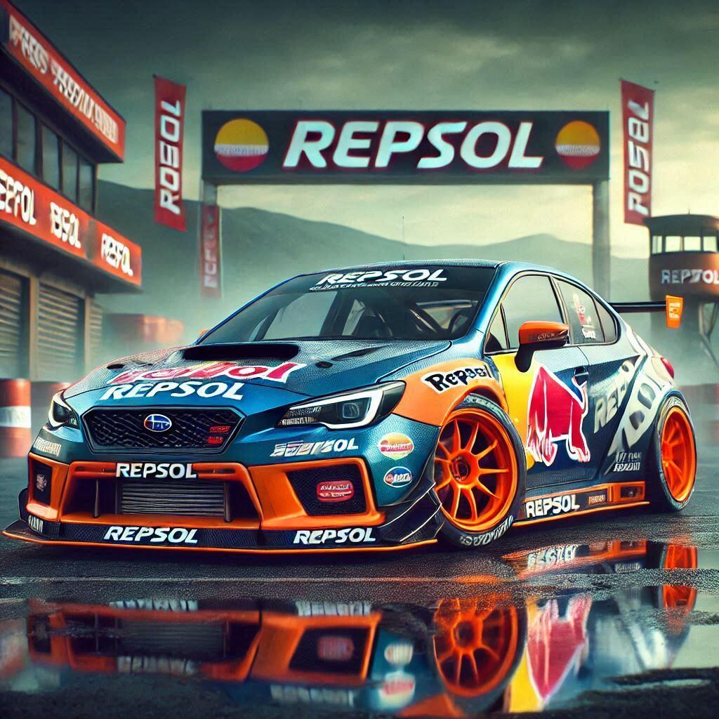 レプソルカラーWRXS4のドリ車