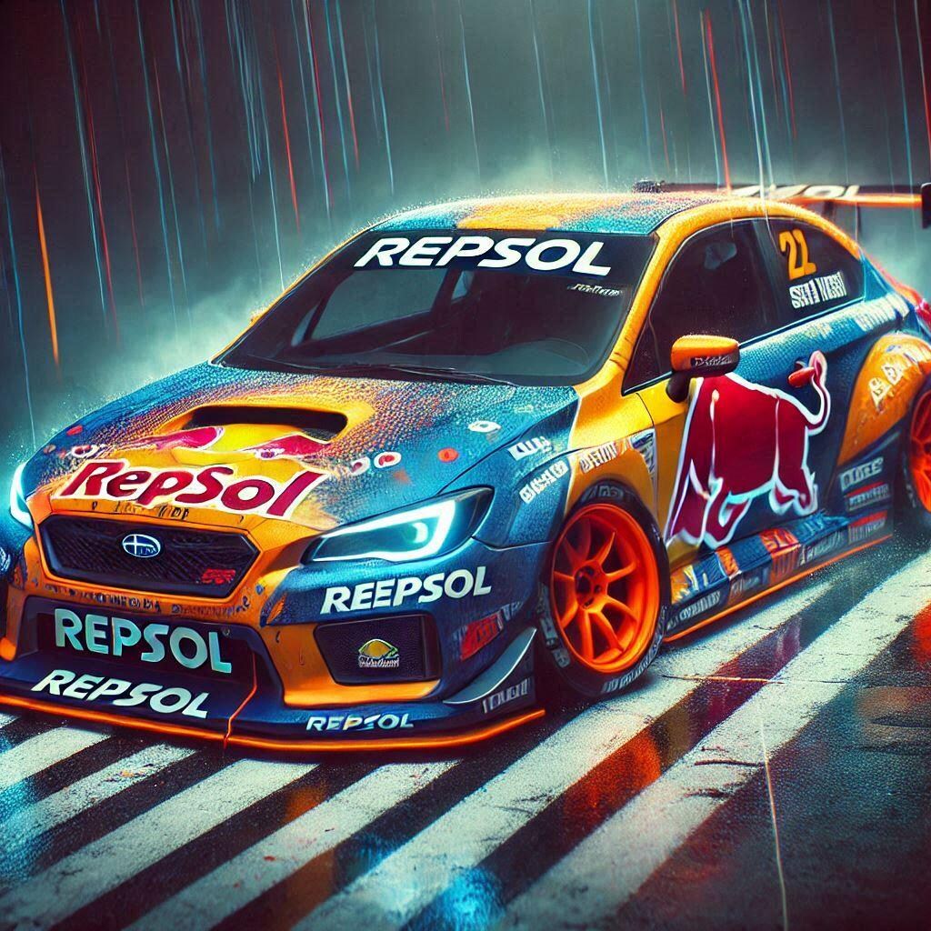 レプソルカラーWRXS4のドリ車