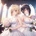 百合と結婚式 2枚目