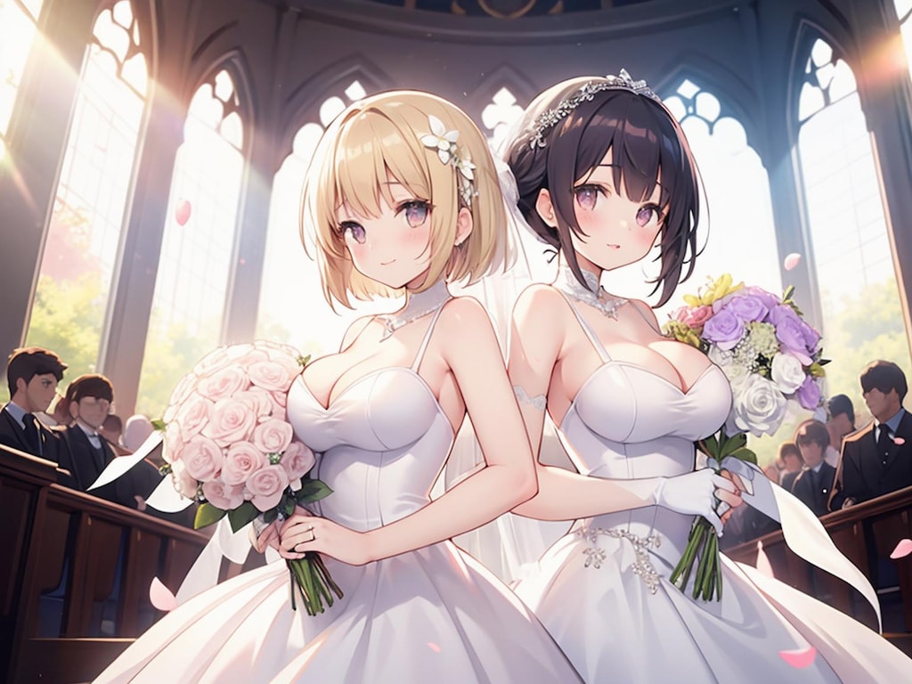 百合と結婚式