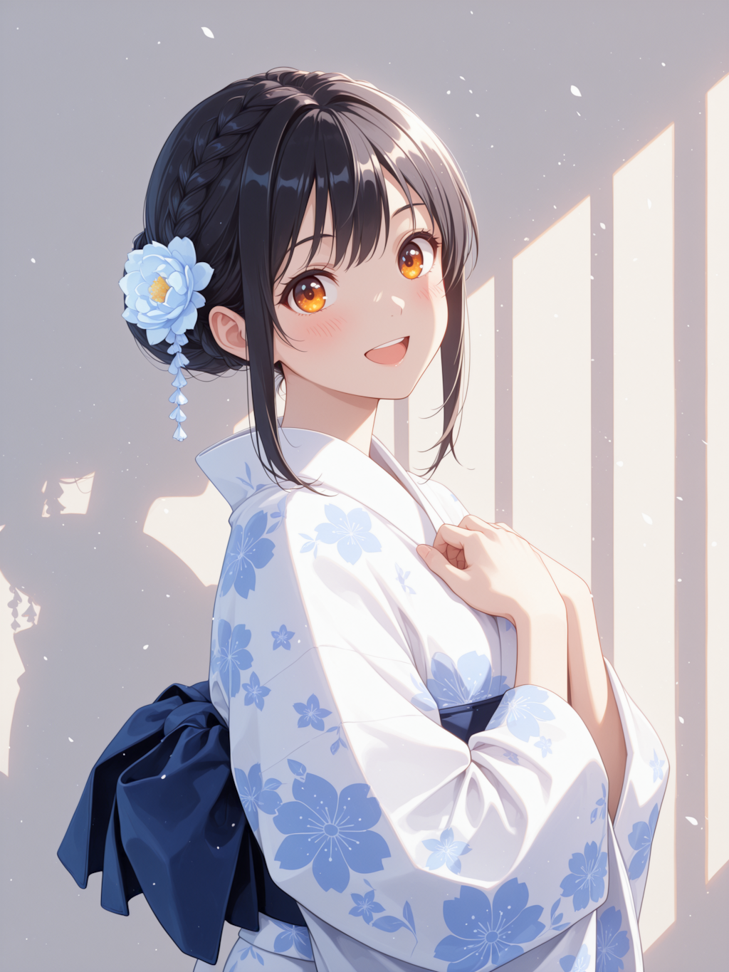 夏祭り浴衣デート風