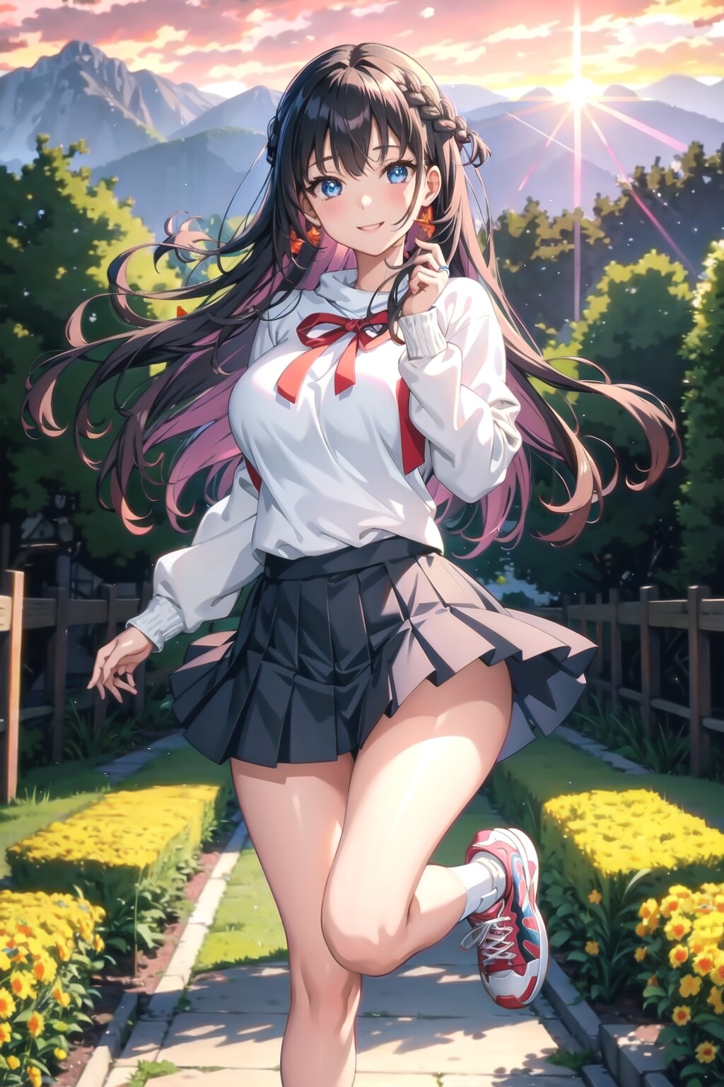ジャンプして