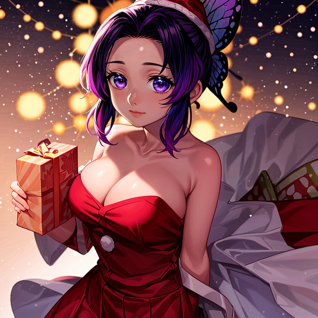 胡蝶しのぶが魅せるセクシーサンタ！鬼滅の刃の世界で楽しむメリークリスマス