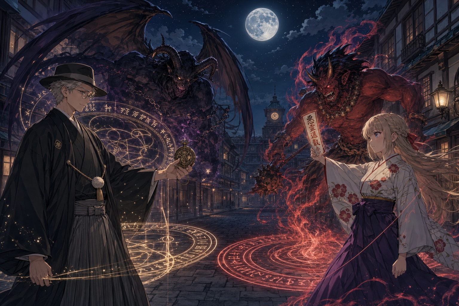大正悪魔召喚バトル | の人気AIイラスト・グラビア