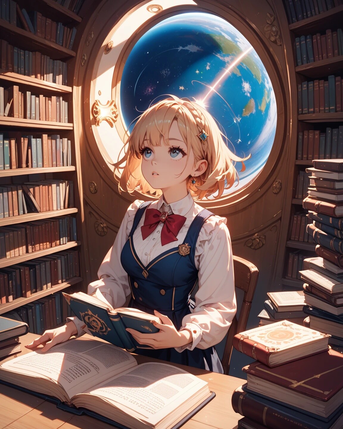 図書館 | の人気AIイラスト・グラビア