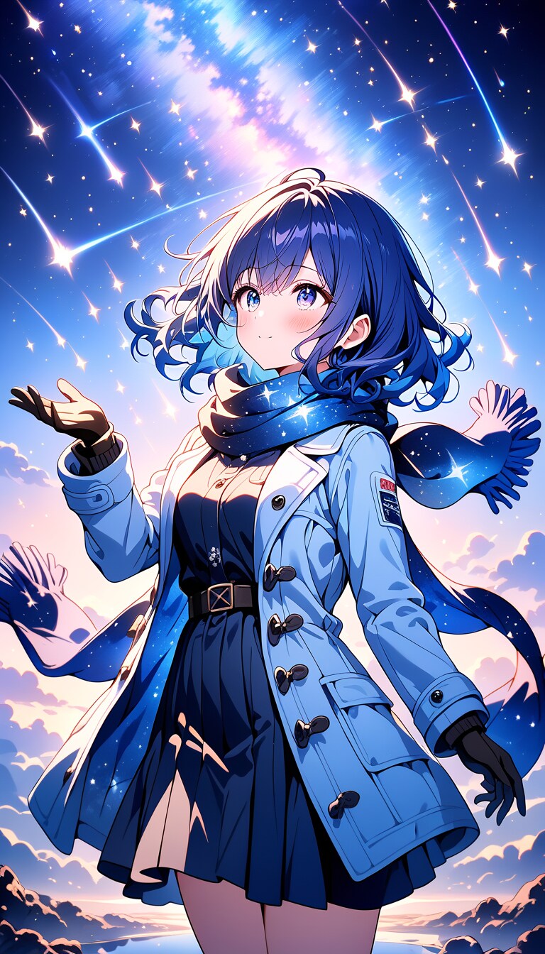 Days AI「流星群と美少女」
