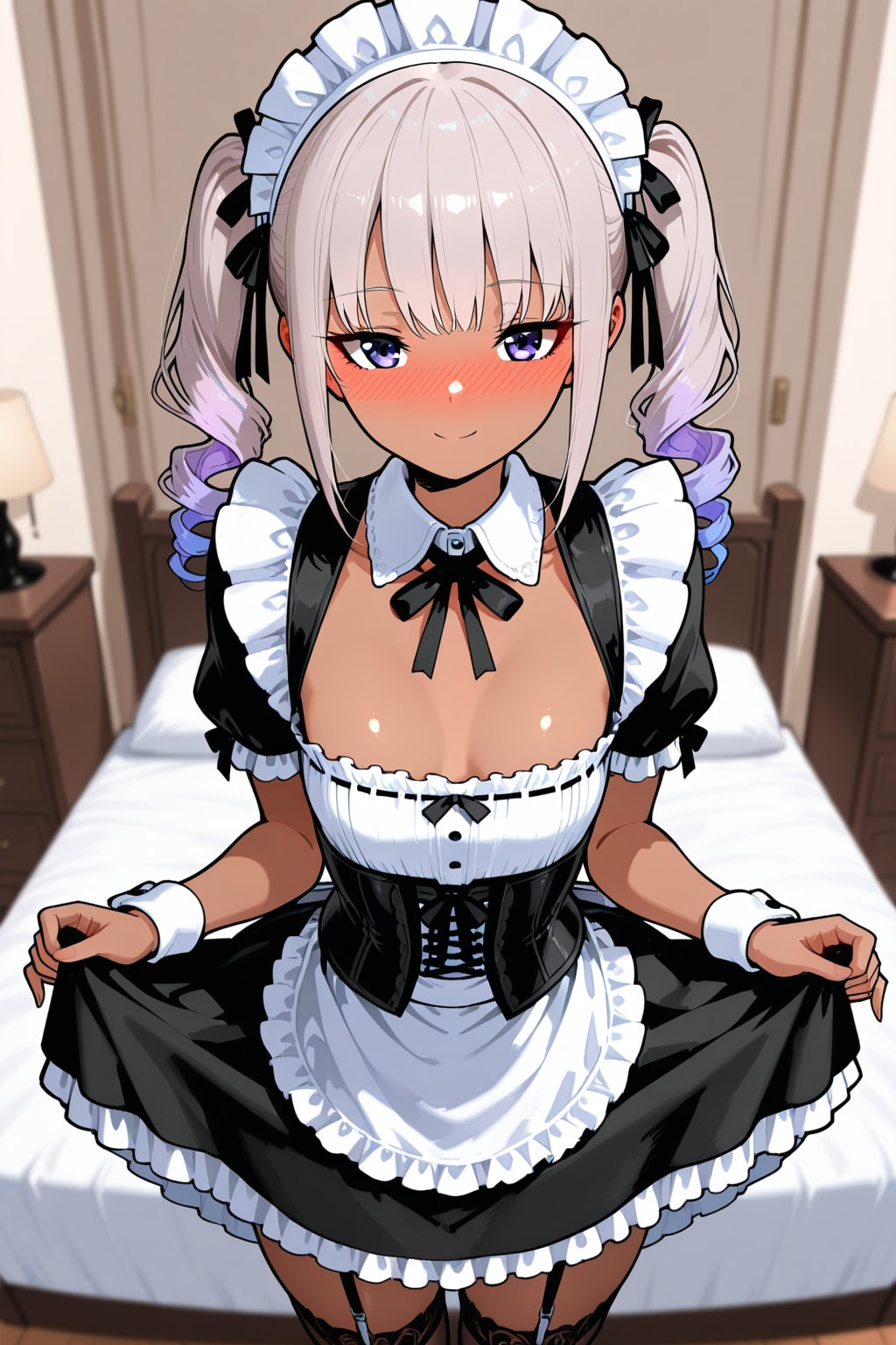 銀髪ゴシックメイド