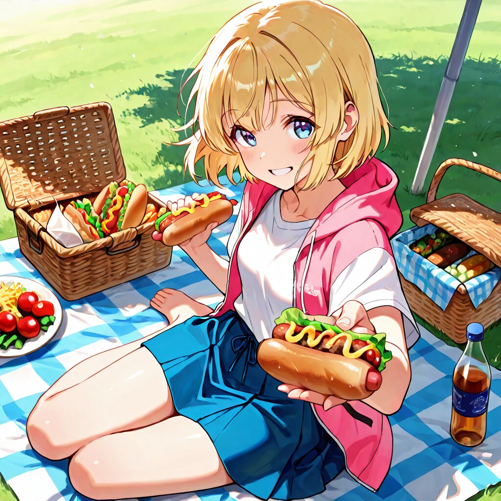 三姉妹(？)とピクニック