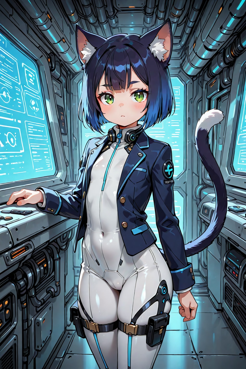 SF猫耳少女2026/04/02 | の人気AIイラスト・グラビア