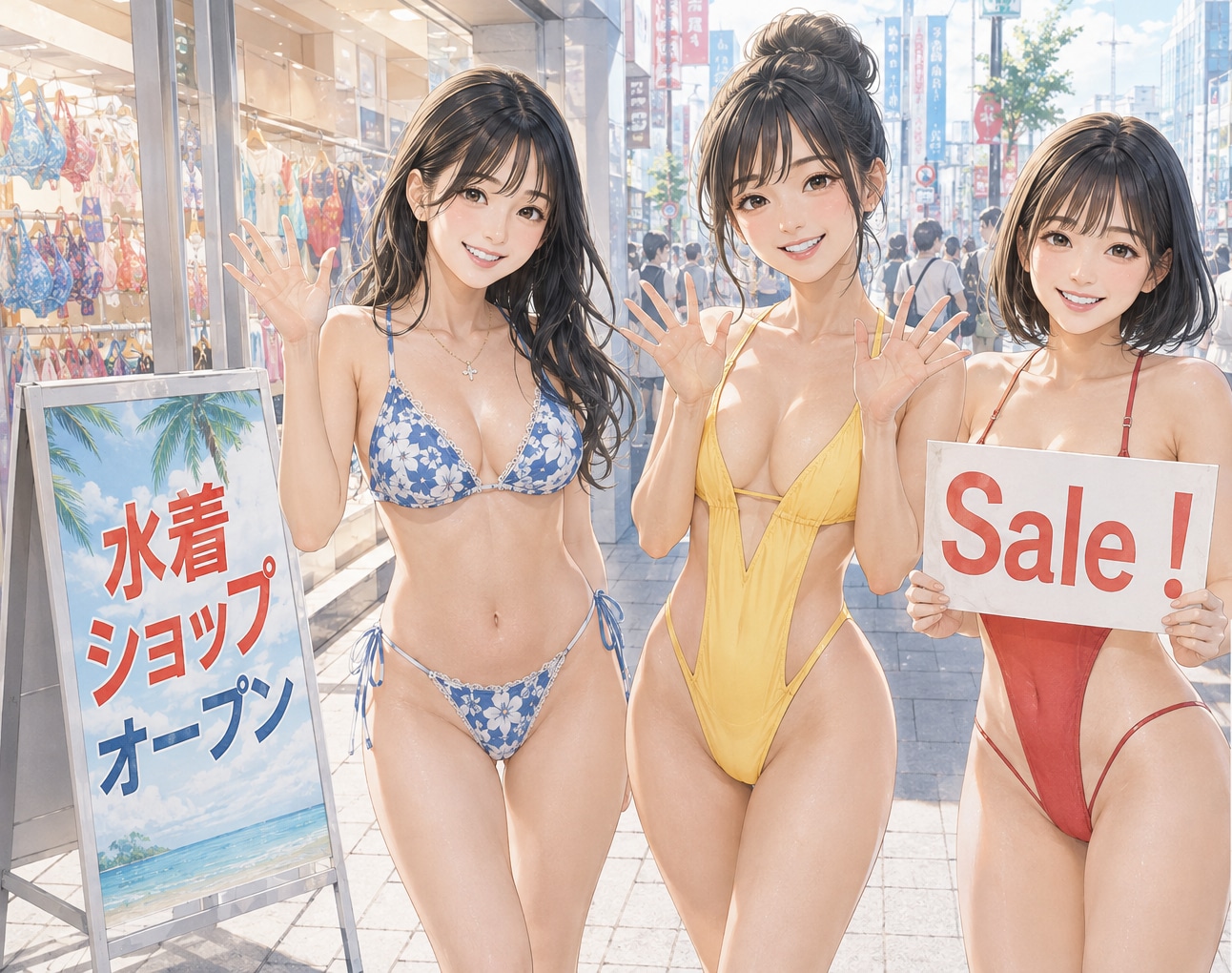 ﾁｬｯﾋﾟｰﾁｬﾚﾝｼﾞ水着ショップのプロモーション