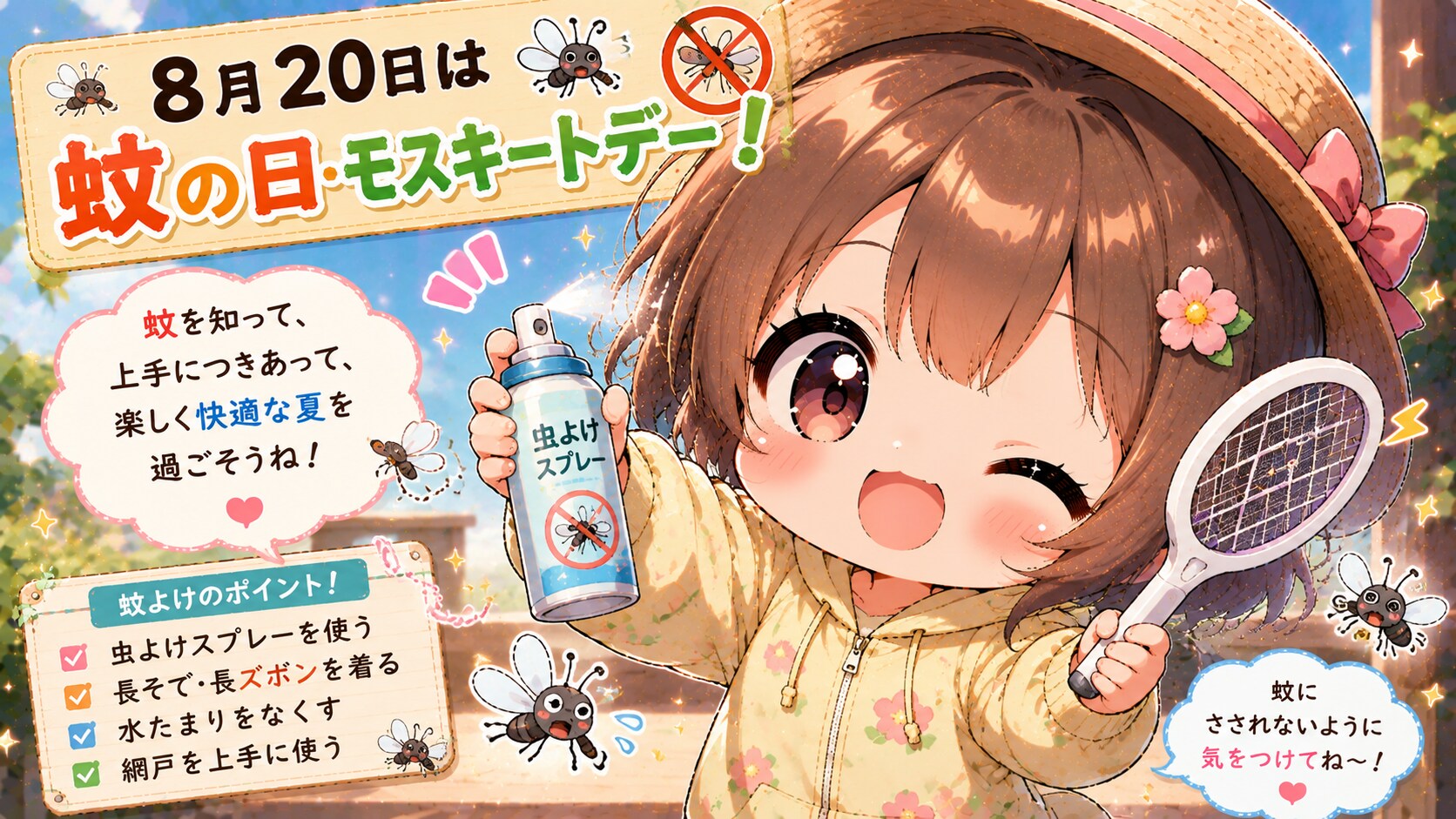 今日は何の日？（20260820固定イベ＋チビお姉単）の生成（ＡI推論不使用） | の人気AIイラスト・グラビア