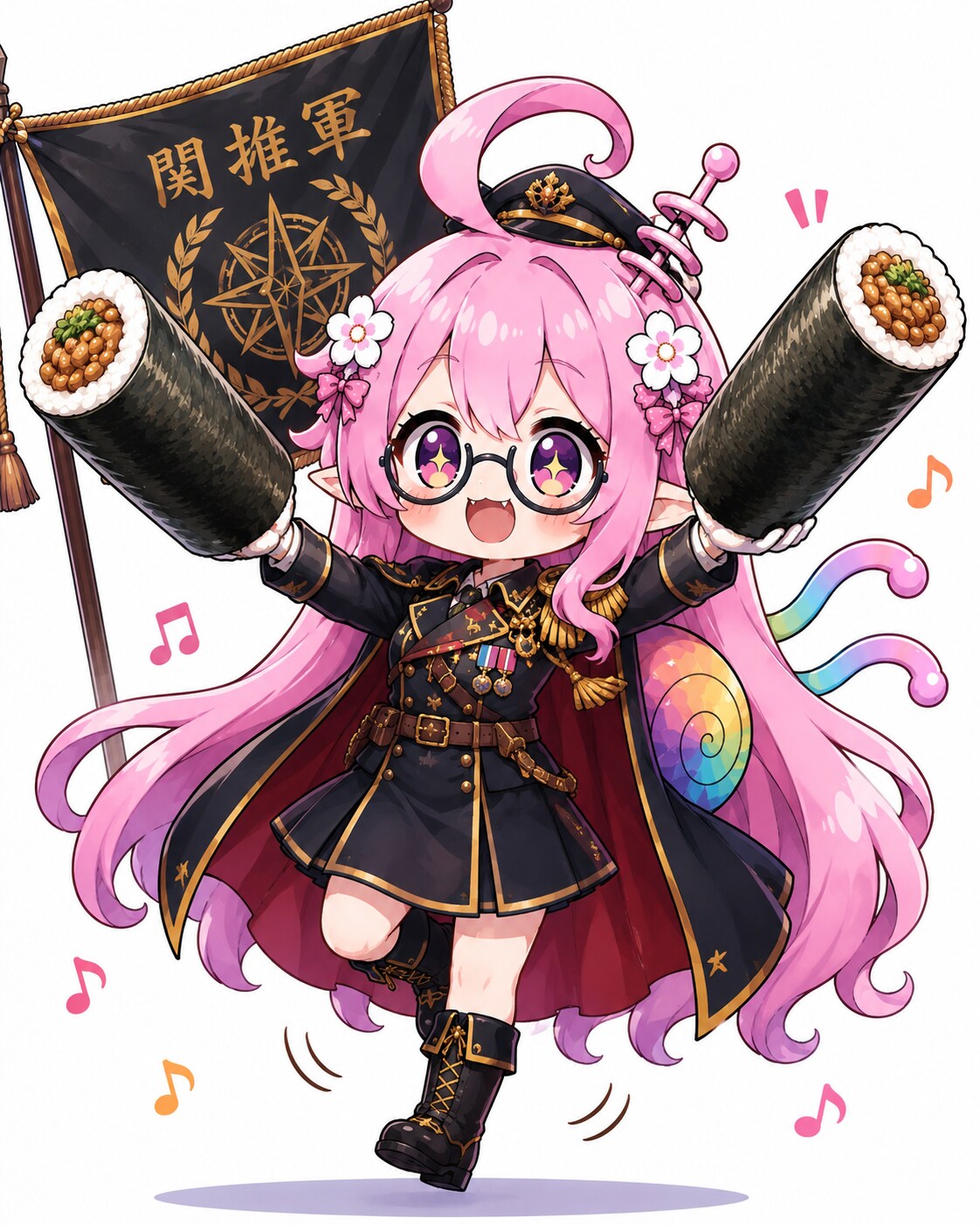 「今日は納豆巻き2本なのん♪」 | の人気AIイラスト・グラビア