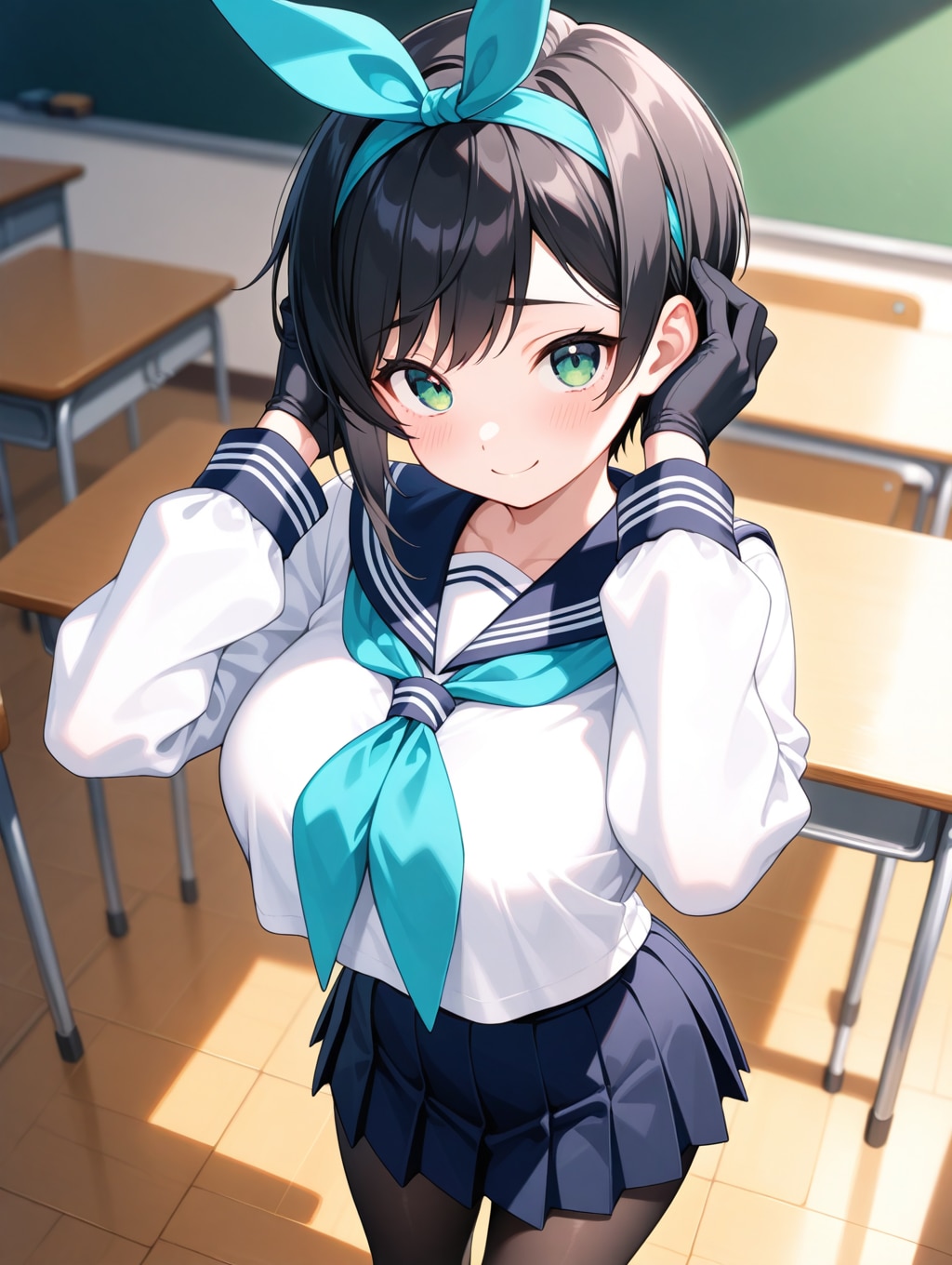 ヘアリボン…ちょっと子供っぽいかしら？