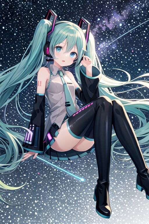 星空のミク | の人気AIイラスト・グラビア