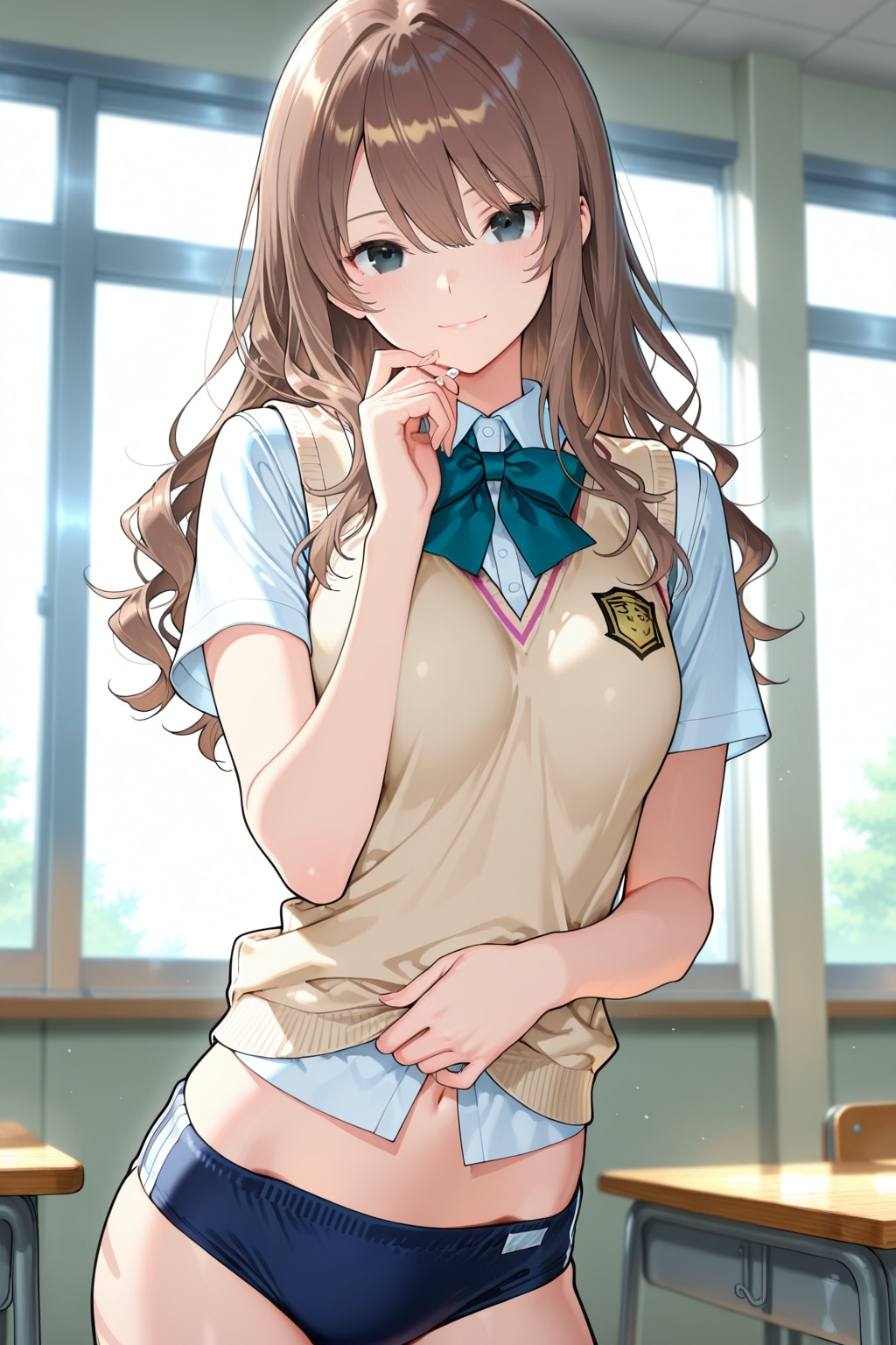 よその娘、吉城寺冴 下半身ブルマ | の人気AIイラスト・グラビア