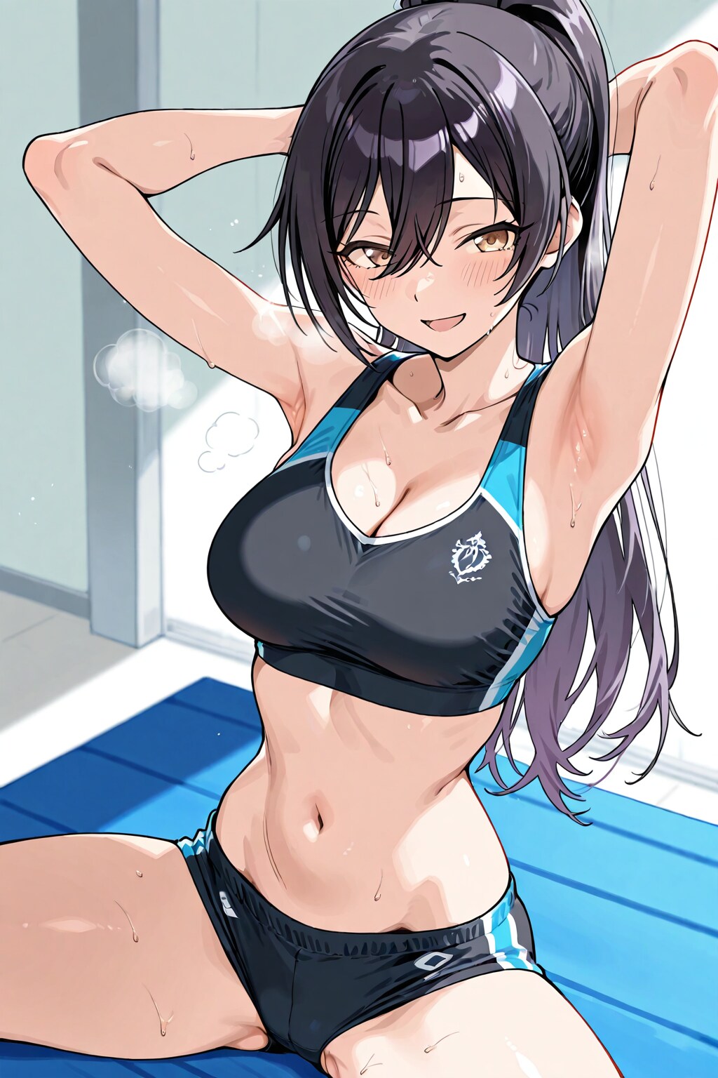 白瀬咲耶のストレッチ