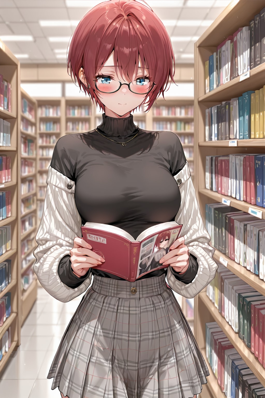 立ち読み読書の秋 | の人気AIイラスト・グラビア
