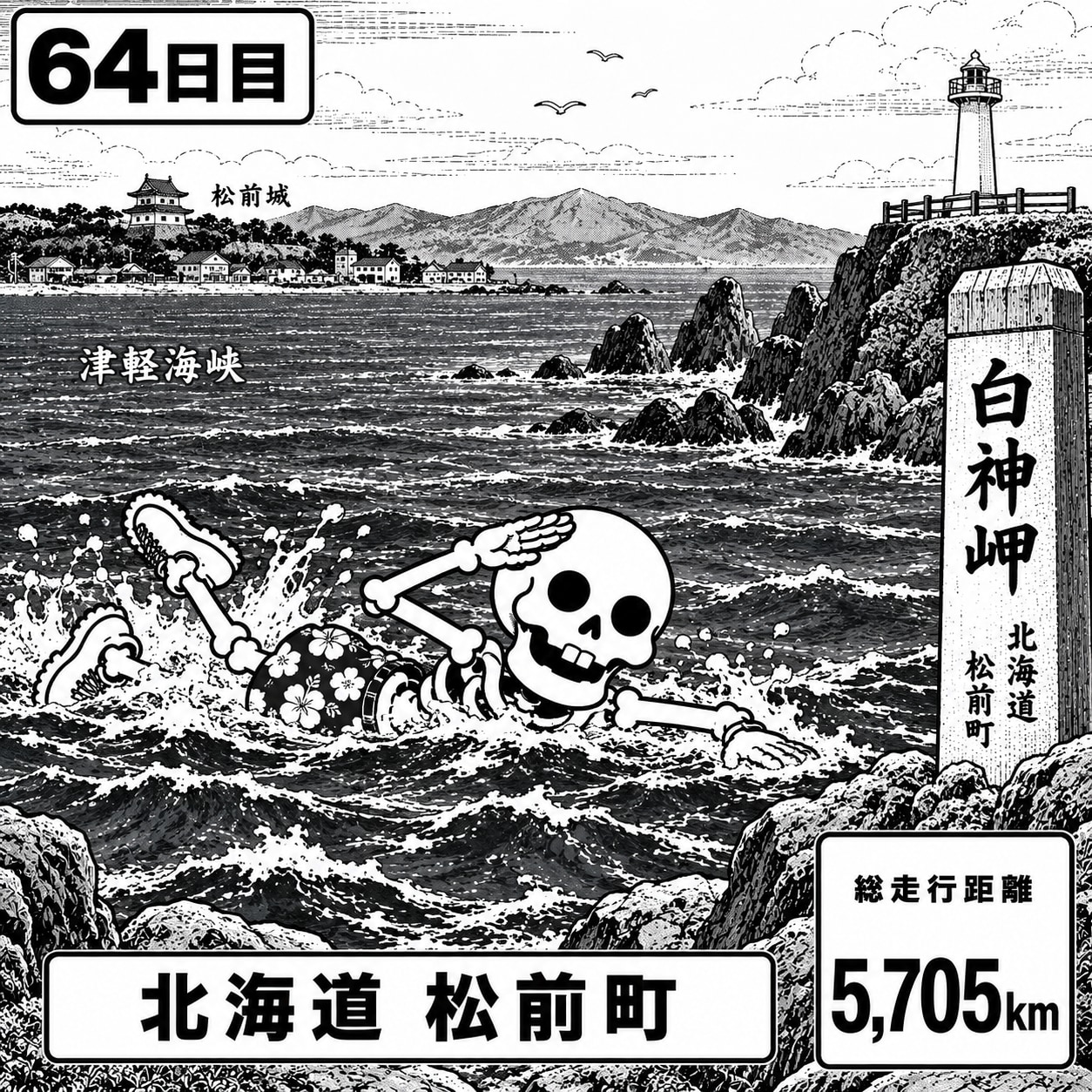 北海道松前町に到着 | の人気AIイラスト・グラビア