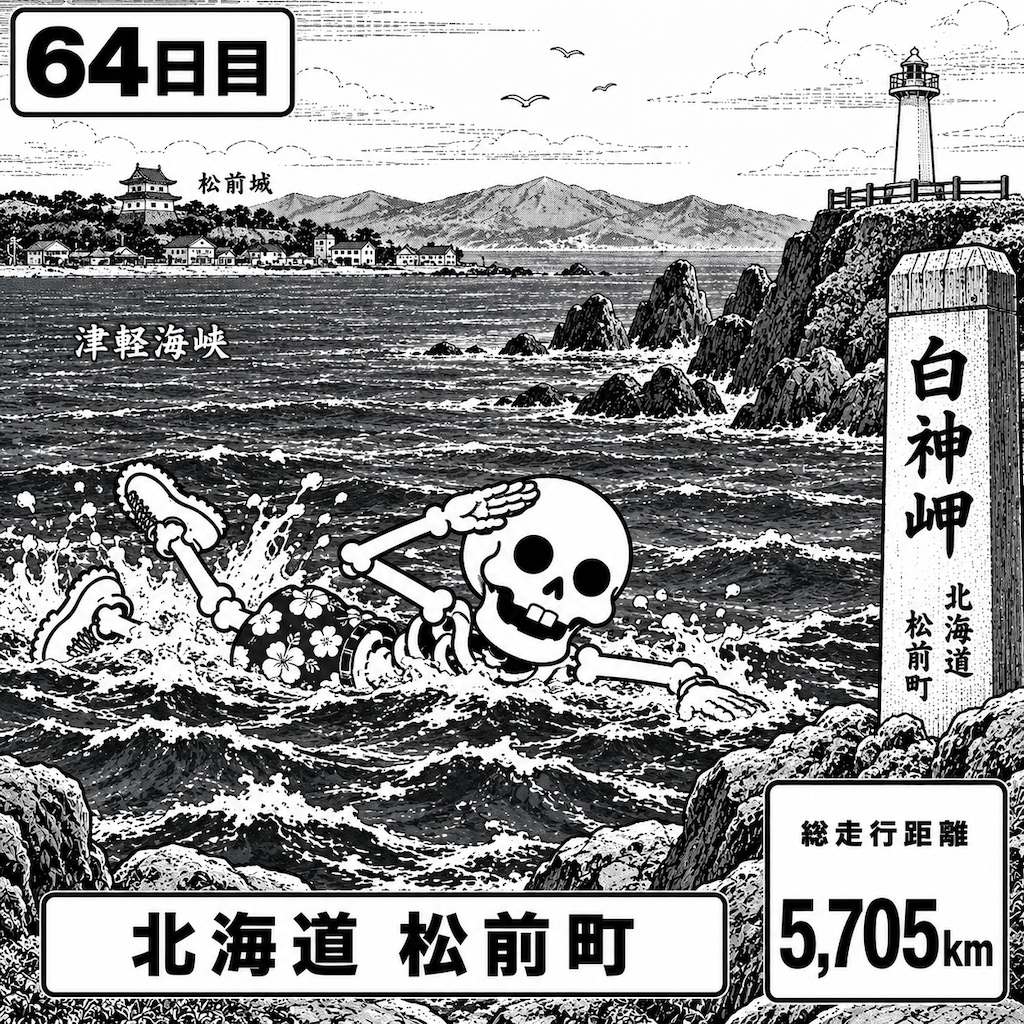 北海道松前町に到着