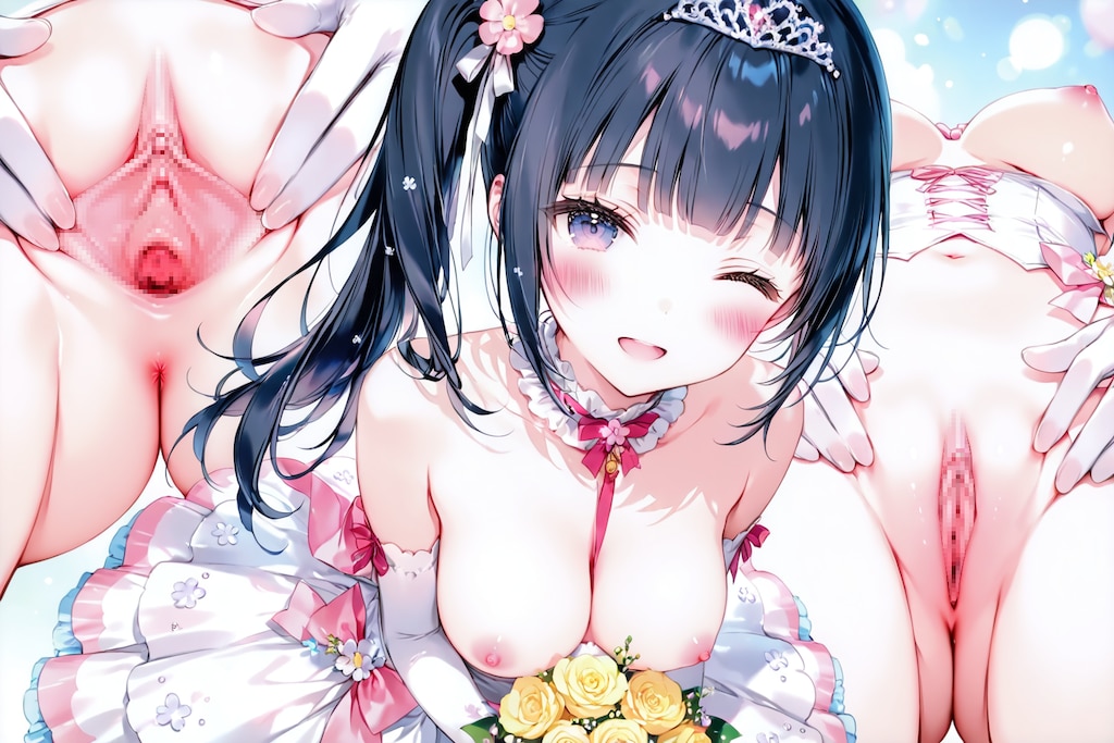 先輩先輩、どうですか、私の花嫁姿