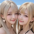 地雷系ちゃんのレズビアン034《ギャルレズビアンSeaArt》 6枚目