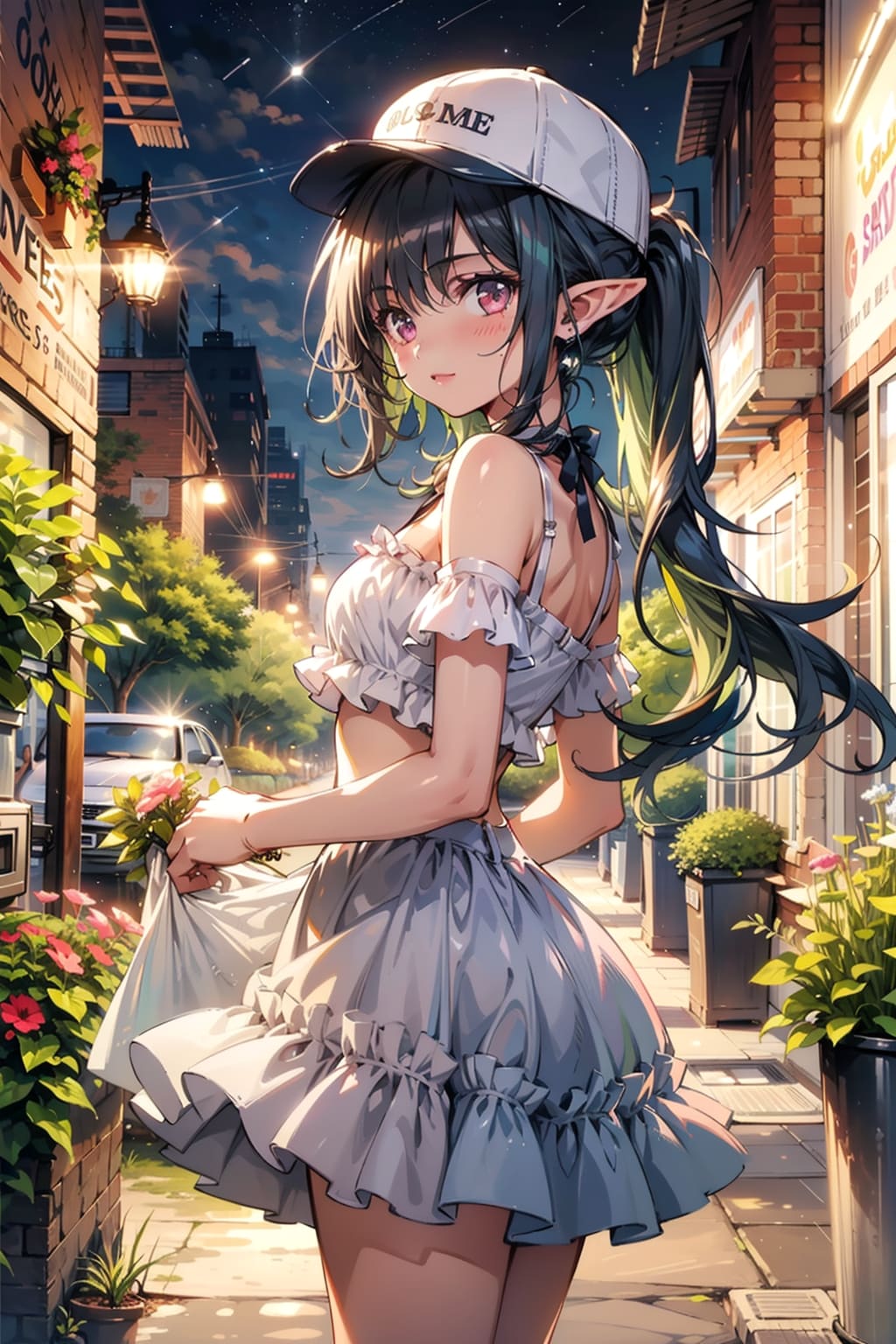 緑髪　ポニーテールちゃん2