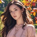 紅葉を楽しむ若奥様 5枚目