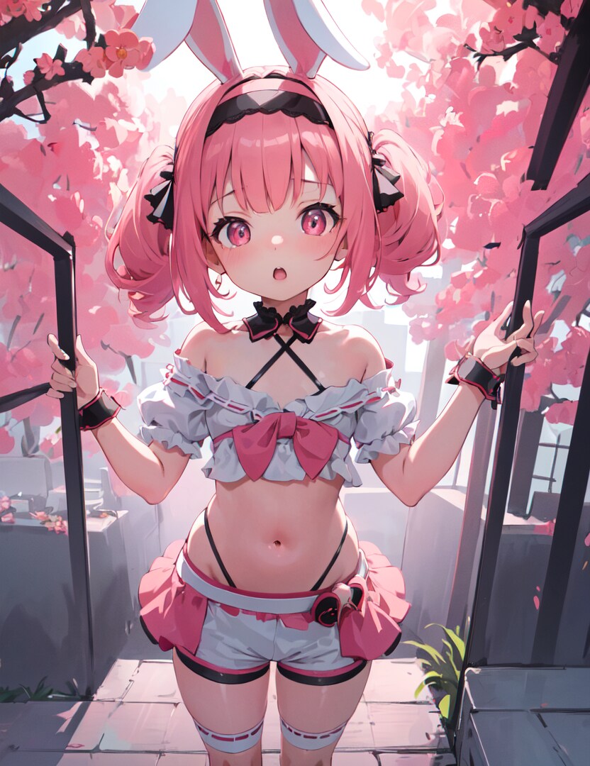 桜とうさみみ