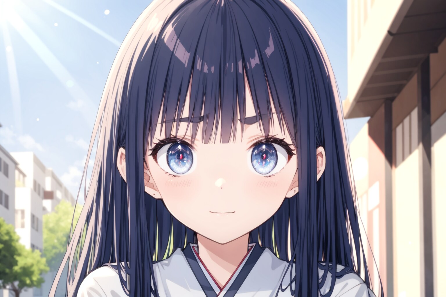 3枚] 黒髪少女 | の人気AIイラスト・グラビア