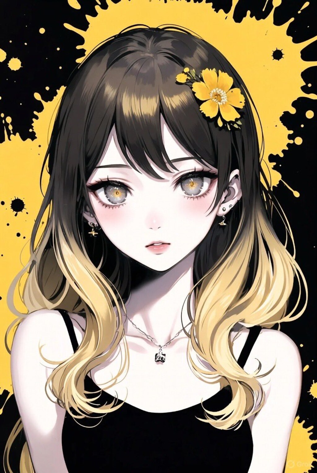 白黒黄色