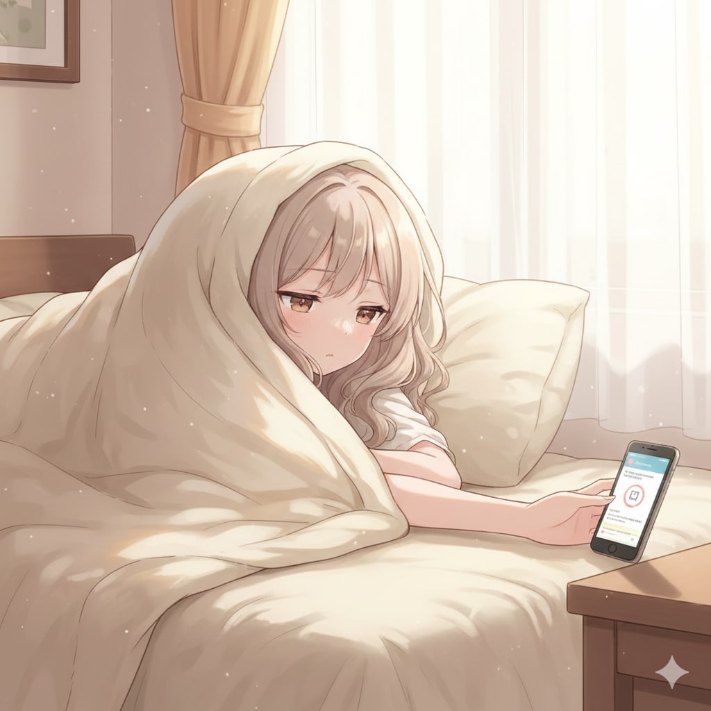 布団の誘惑に敗北