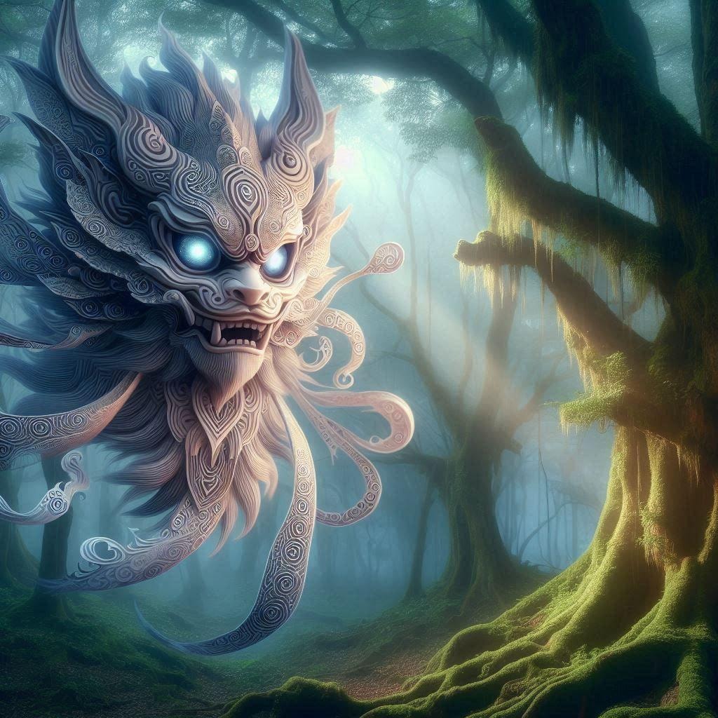 Dalleのローマ字な妖怪たち