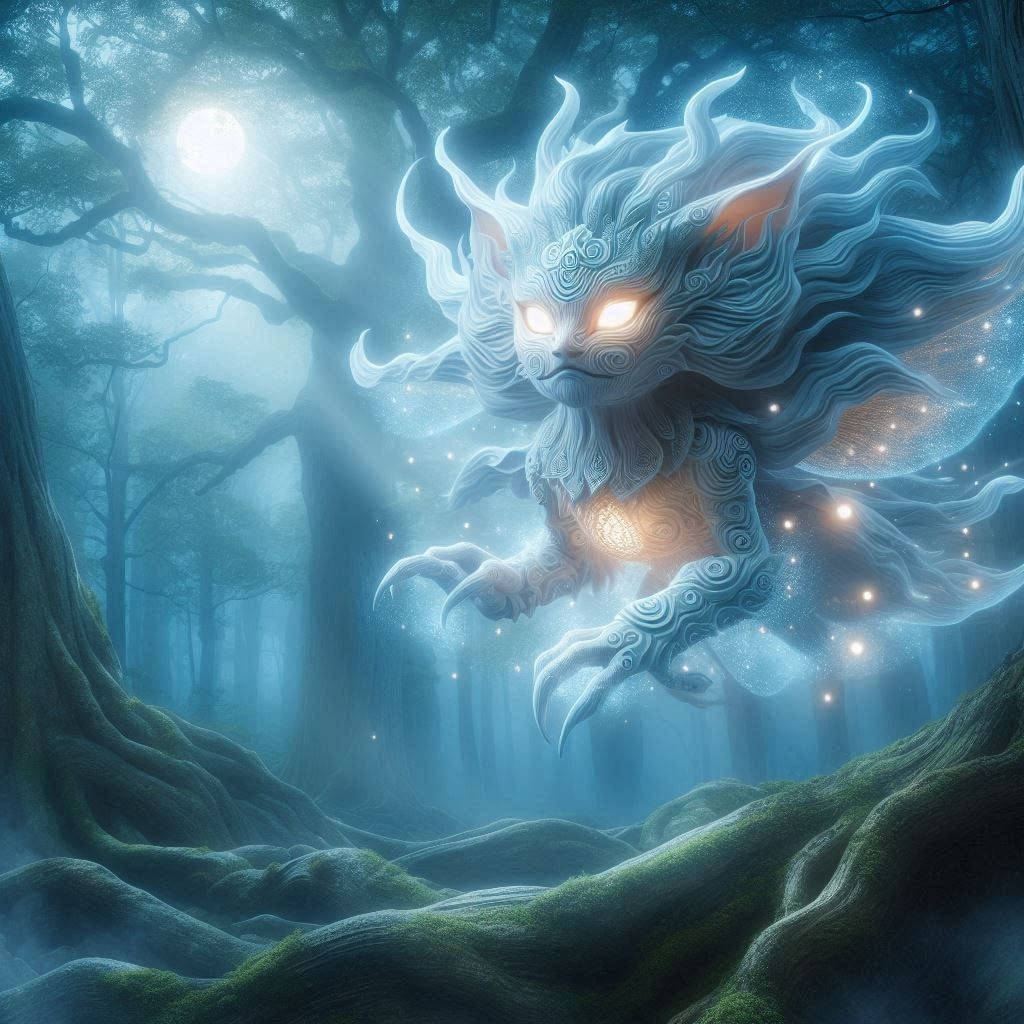 Dalleのローマ字な妖怪たち