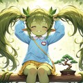 盆栽の真似をするロリアードちゃん 4枚目